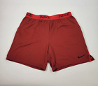 Nike Mens Dri-Fit Veneer Training Shorts Size XXL Red Drawstring Zip Pocket NWT