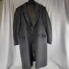 DiBenedetto Italian Vintage Cashmere Wool Blend Trench Formal Coat 44R -Flaw