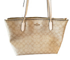 Coach City Tote Bag In Chalk Signature Canvas SHIPS TODAY