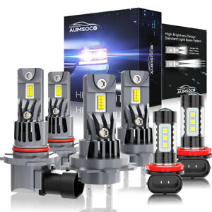 For 2011 2012 2013 Mazda 6 i Sedan 4-Door 2.5L LED Headlight Bulbs Fog Light Kit (For: 2012 Mazda 6 i Sedan 4-Door 2.5L)