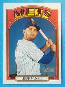 2021 Topps Heritage Mini, Jeff McNeil, #316, 093/100, SSP, New York Mets