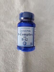Puritan's Pride Vitamin B-Complex and Vitamin B-12 90 Tablets exp 08/24