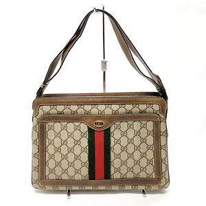 Vintage Gucci Hand Bag Sherry Line Brown PVC 2651185