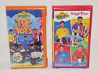 THE WIGGLES VHS MOVIE LOT - TOP OF THE TOTS & WIGGLE TIME - VINTAGE 90s SHOW OOP
