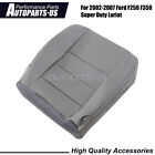 NEW For 02-07 Ford F250 F350 Super Duty Driver Bottom Leather Seat Cover Gray (For: 2002 Ford F-350 Super Duty Lariat 7.3L)