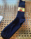 Vintage Hanes Red Label Blue HM-10 Dress Socks USA 10-13 Nylon NOS 16