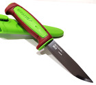 MORA SWEDEN MORAKNIV MILITARY RED/GREEN BASIC 511 CARBON STEEL TACTICAL KNIFE