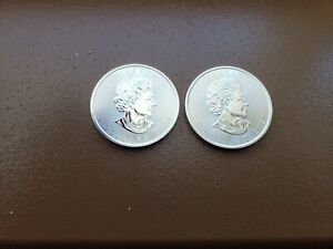 New Listing2020 1oz Silver Maple Leaf **LOT OF 2**   2X Canadian Maple
