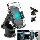 Qi Wireless Fast Charging Car Charger Mount Holder Stand 2 in 1 For Cell Phone