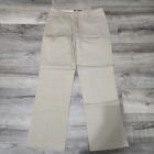 Kenneth Cole New York Mens 34x32 Beige Suede Dress Pants Straight Khaki Slack