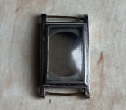 Case from RECORD WATCH Co. Tank Nickel Chrome Vintage Wristwatch for parts