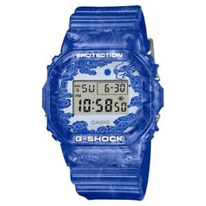 NEW CASIO G-SHOCK DW5600BWP-2 Blue and White Pottery Digital Watch-SHIPS FREE