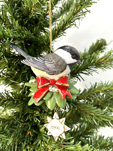 Annual Songbird Christmas Ornament 2006 Danbury Mint Chickadee