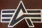Alpha Industries Logo Promotional Sticker - Black 3 Stripe