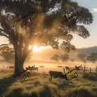 Digital Image Picture Photo Wallpaper Background Desktop Art Cows