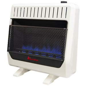 30,000 BTU Vent Free Dual Fuel (NG or LP) Blue Flame Heater with Base Feet - T-S