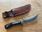 Vintage Schrade Old Timer Fixed Blade Knife & Sheath - USA 165
