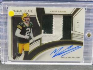 2022 Immculate Mason Crosby Premium Patch Auto Autograph #10/75 Packers