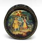 Vintage Russian Kholui hand-painted lacquer box – The Peddlar by Birev the Cat