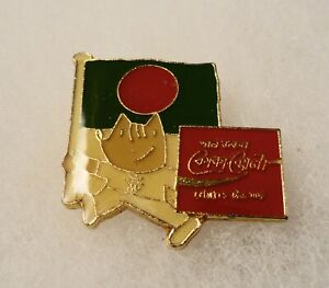 Vintage Coca Cola Bangladesh Flag Olympic Pin