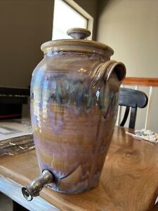 Vintage Signed Clarksville Pottery Beverage Dispenser. BEAUTIFUL!!!!