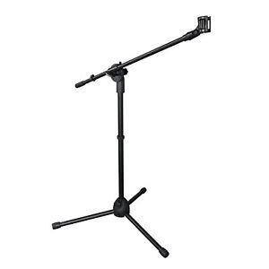 Yescom Microphone Boom Stand Mic Clip Holder Arm 360° Adjustable Foldable Tripod