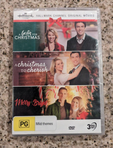 Hallmark Christmas Movies - Merry & Bright +(DVD, 3-Discs) Cherish  Case Damage