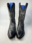 Tony Lama Classic Mens Black Leather Cowboy Western Boots 12 D USA
