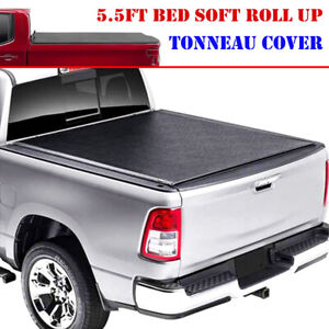 5.5FT Tonneau Cover Roll Up Soft For 2009-2023 Ford F-150 Short Truck Bed W/ LED (For: Ford F-150)