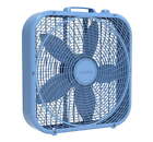 Cool Colors 3-Speed Box Fan with Weather-Resistant Motor, Blue