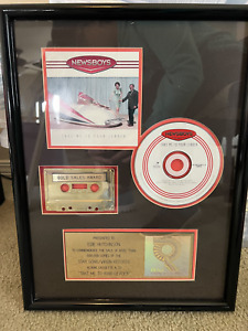 VTG Newsboys Signed RIAA Certified Gold Album Sales Award Plaque Virgin Records