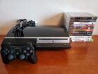 Sony Playstation 3 CECHL01 Console Bundle 80GB 11 Games OEM ControllerTested PS3