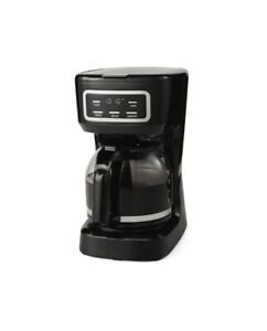 Mainstays 12 Cup Programmable Coffee Maker, 1.8 Liter Capacity, Black