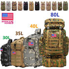 30L-120L Military Tactical Backpack Rucksack Camping Hiking Bag Outdoor Travel