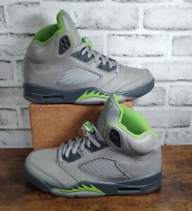 Air Jordan 5 Retro Shoes DM9014 003 Green Bean Grey Men's Size 9 No Box