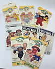 Lot of 8 Cabbage Patch Kids Butterick McCalls Sewing Patterns Clothes 80's