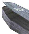 60inch POP-UP Black/Gray RIP Life Size 5-Ft COFFIN Haunted House Prop Decoration