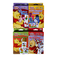 Disney Winnie The Pooh Early Skills Flash Cards Packs Boxes Lot of 4 Four Bendon