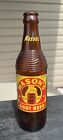 Vintage Mason's Old Fashioned Root Beer Amber Glass Soda Pop Bottle Chicago IL