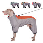 Warm Dog Jacket Reflective Turtleneck Waterproof Vest with Harness Pet Snowsuit