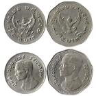 Set 2 Coins Thailand 1 5 Baht 1972 - 1974
