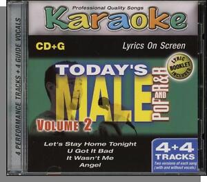 Karaoke CD+G - Today's Pop & R&B Male, Vol 2 - New 4 Song CD! U Got It Bad