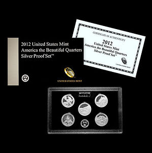 2012 S America the Beautiful National Parks Silver Proof Set ~ U.S. Mint Box/COA