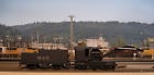 HO Custom Weathered SANTA FE MOW Steam Wrecking Crane w/Oil Tender Work Train