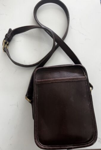 Vintage COACH 9973 Brown Leather Kit Camera Bag Shoulder Crossbody Purse Bag