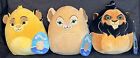 Squishmallow Lot Of 3 Disney The Lion King Scar Nala Simba 7 Inch New w/Tags!