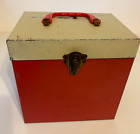 New ListingLot Of c. 40 45 & 78 RPM Records In Hard Carrying Case Rock Children Christmas