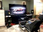 Racing Simulator Cockpit Driving Gaming Complete Set with TV