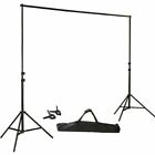 8 ft x 10 ft BLACK Photography Backdrop Stand Kit Photo Background Wedding Party