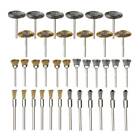 36pc Rotary Steel Set Wire Tool Brass Brush Drill Polishing Wheel Cup for Dremel